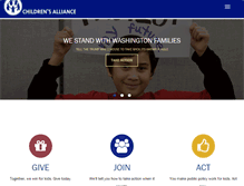 Tablet Screenshot of childrensalliance.org